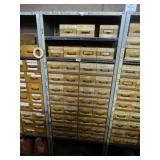 7ft Tall Metal Shelf with wood Drawers  Bolted Together - Bring tools to Separate