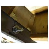 7ft Tall Metal Shelf with wood Drawers  Bolted Together - Bring tools to Separate