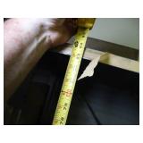 7ft Tall Metal Shelf with wood Drawers