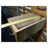 7ft Tall Metal Shelf with wood Drawers