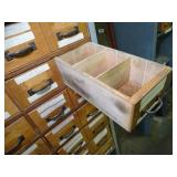 7ft Tall Metal Shelf with wood Drawers