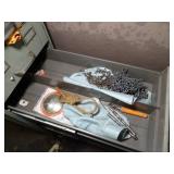 Shallow Drawer File Cabinet w/ Contents