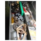 Shallow Drawer File Cabinet w/ Contents