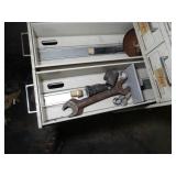 Shallow Drawer File Cabinet w/ Contents
