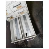 Shallow Drawer File Cabinet w/ Contents