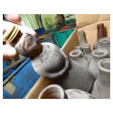 Box of old Empty Glass Bottles