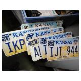Old Kansas License Plates