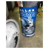 Hockey Sticks - Cowboys Trash Can - Portable Chair