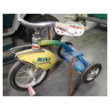 Vintage Colorful Kids Murry Tricycle / Mickey Mouse Bell