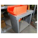 Nice Solid Built Metal Table and Bin