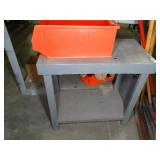 Nice Solid Built Metal Table and Bin