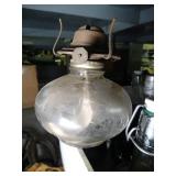 Oil Lamp and Old Bottles