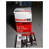 Oil Filter and Spark Plugs