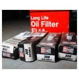 Oil Filter and Spark Plugs