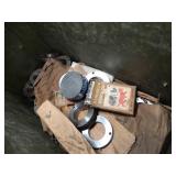 Ammo Can Missing Lid w/ Misc Metal Contents