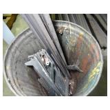 Large Rack Full of Metal Shelving Parts Use or Scrap