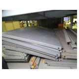 Large Rack Full of Metal Shelving Parts Use or Scrap