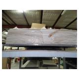 Large Rack Full of Metal Shelving Parts Use or Scrap