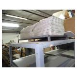 Large Rack Full of Metal Shelving Parts Use or Scrap