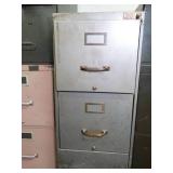 2 - 2 Drawer Metal File Cabinets