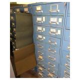Blue Cole Metal 10 Drawer File Cabinet