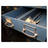 Blue Cole Metal 10 Drawer File Cabinet