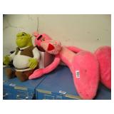 Large Shrek and Larger Pink Panther