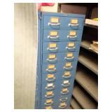 Blue Cole Metal 10 Drawer File Cabinet