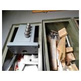 Lot of 3 Metal Bins with Tools and Misc Parts