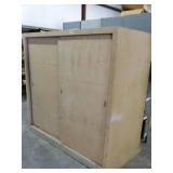 Large Wood Cabinet w/ Sliding Doors