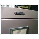 Metal File Cabinet and Narrow Wood Box
