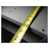 6Ft wide x 7Ft Tall  x18inches Deep // Nice Sturdy Metal Shelving