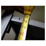 6Ft wide x 7Ft Tall  x18inches Deep // Nice Sturdy Metal Shelving