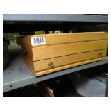 Empty Wood Flatware Box