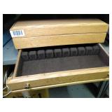 Empty Wood Flatware Box