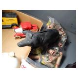 Old Metal Car and Animal Banks / Paper Coin Rolls