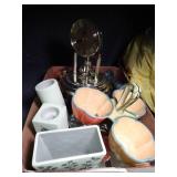 Clock - Candle Holders and Misc Home Decor Lot