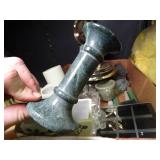 Clock - Candle Holders and Misc Home Decor Lot