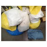 Large Lot / Lower Shelf and on Floor// Full of Bedding and Linens