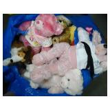 Large Lot of Stuffed Animals