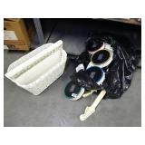 Rock Band Drums and Fender Toys and Basket