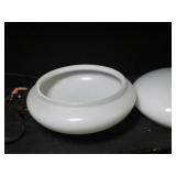 3 White Glass Light Globes