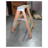 Small Wood Werner Step Ladder
