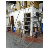 Wheeled Metal Platform Ladder