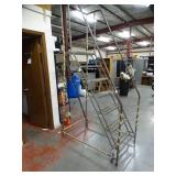 Wheeled Metal Platform Ladder