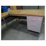 L - Shaper Wood and Metal Desk
