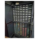 Really cool 70 x 2 or 140 Drawer Cabinet on Wheels Great for Small Parts or Fasteners