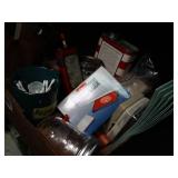 Misc old Medicine Bottles and Misc Office Supplies