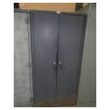 6ft 2 door metal cabinet  w/o contests