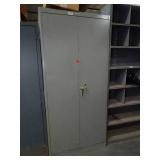 2 Door 6Ft Tall Metal Cabinet w/o Contents